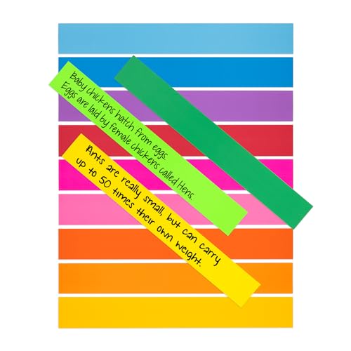 Bandes de papier lesté Hygloss sans lignes pour ateliers