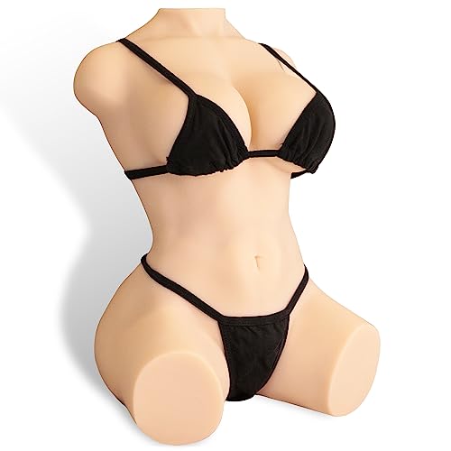 13.77LB Sex Doll Male Masturbator with Realistic Female Sex Dolls Torso,3-in-1 Pocket Pussy Ass Male Stroker Toy with Big Boobs, Vaginal and Anal,Realistic Adult Sex Doll Toys for Men