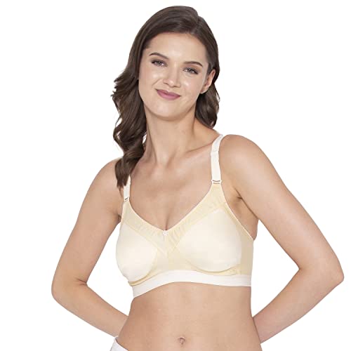 Image of SOUMINIE - Minimizer Bra - Non Padded - Cotton Rich - Broad Straps - Full Coverage - Wireless Seamless T-Shirt Bra