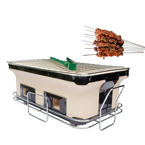 Barbecue carré à ventilation réglable pour une cuisson extérieure maîtrisée