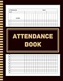 Attendance Book: 8.5x11, 120 Pages