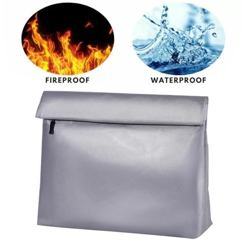 Bolsa de documentos a prueba de agua ignífuga con aislamiento térmico para guardar dinero 6