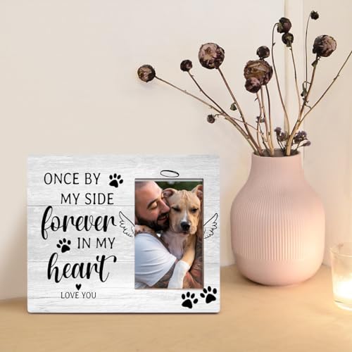 Pet Memorial Gifts Picture Frames,In Loving Memory Gifts,Pet Loss Sympathy Gift for Pet Owner Pet Lover,Once by My Side Forever in My Heart,Wall Tabletop 8×10 Picture Frames Pet Memorial Gifts Picture Frames,In Loving Memory Gifts,Pet Loss Sympathy Gift for Pet Owner Pet Lover,Once by My Side Forever in My Heart,Wall Tabletop 8×10 Picture Frames