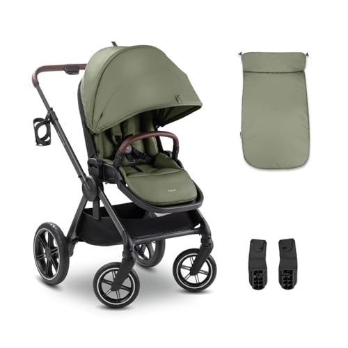 Hauck Comfort N Care Carrito Desde Nacimiento Hasta 22 Kg - Carro Bebé Reversible Y Reclinable - Capota Xl Upf 50 - Silla De Paseo Con Suspensión - Cubrepiernas Y Portavasos - Oliva Hauck Comfort N Care Carrito Desde Nacimiento Hasta 22 Kg - Carro Bebé Reversible Y Reclinable - Capota Xl Upf 50 - Silla De Paseo Con Suspensión - Cubrepiernas Y Portavasos - Oliva