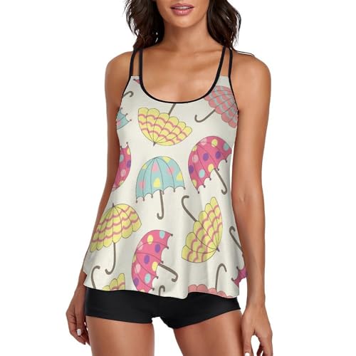 Bikini avec short de garçon et robe de plage anti-complexes