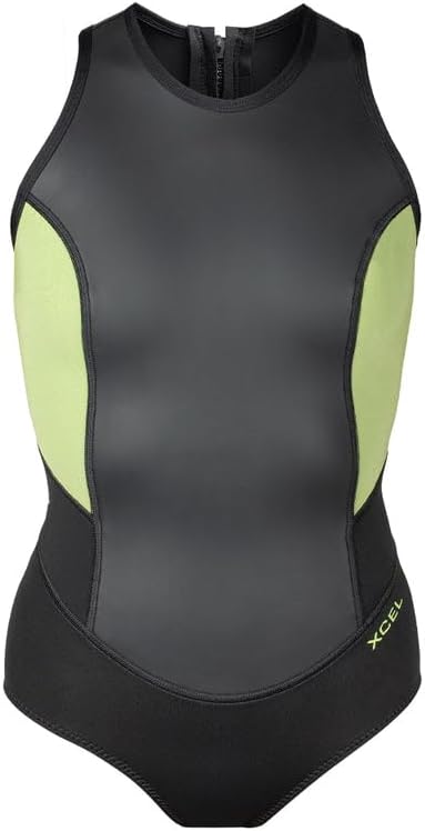 XCEL Womens Axis Glideskin Sleeveless Springsuit 2mm - Black/Lemongrass | 6