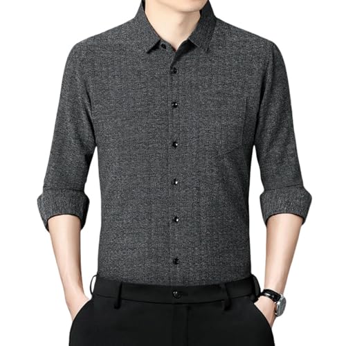 Camisa de algodón para hombre premium confeccionada en tejido liso suave