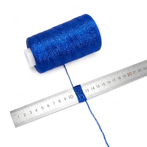 Image of Metallic Crochet Thread, 80g Lurex Yarn for Charms(Dark Blue)