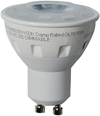 4 Pack LED 6W GU10 MR16/PAR16 Daylight 450LM Flood Light Bulb