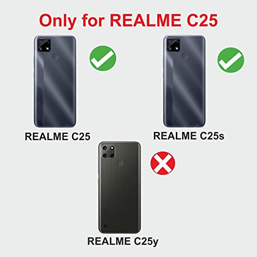 Image of KIVANO Professional Series Wallet Case for Realme C25 / C25s | Luxurious Design | Handcrafted Unique | Premium | PU Leather Flip Cover | Card Slots | Kickstand | Magnetic Closure - Dark Blue