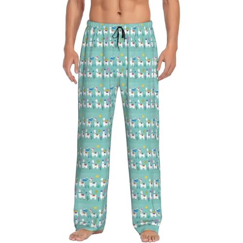 Pantalon de pyjama en alpaga lama homme cadeau idéal avec poches