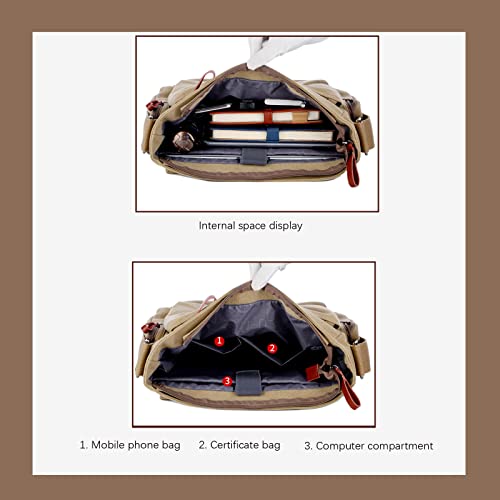 Men's retro shoulder bag Korean canvas shoulder bag men's messenger bag4