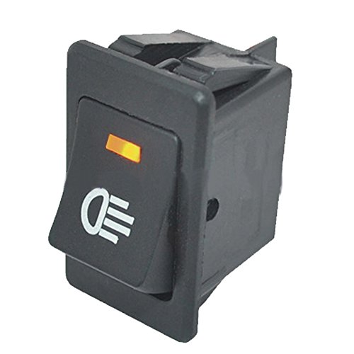 Esupport Car Yellow Led Fog Light Toggle Rocker Switch 4Pin 12V 35A On Off Bright Rear Front #TOP1