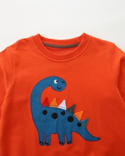 Image of Hongshilian Unisex Kids Cute Cartoon Cotton Sweater Shirt