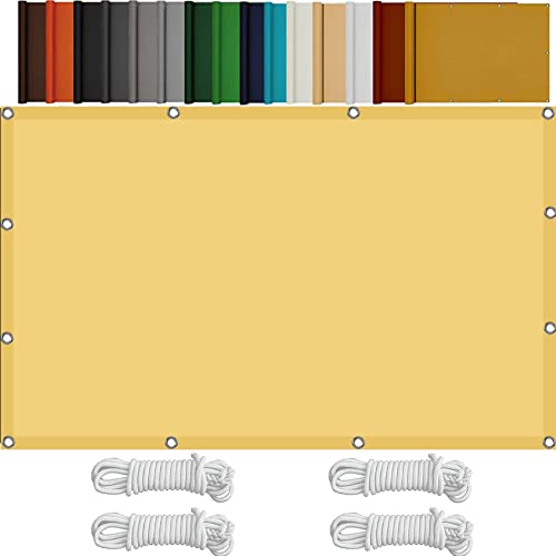 Voile d'ombrage anti-UV 1.8x3m imperméable avec oeillets de fixation - 2