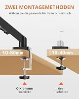 Monitor Halterung mit Laptop Arm für 32 Zoll Bildschirm bis zu 17" Notebook – Ansicht 7