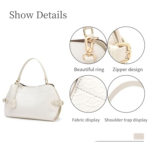 Image of Women Snake Embossed & Faux Suede Hobo Handbag Set Shoulder Crossbody Purse