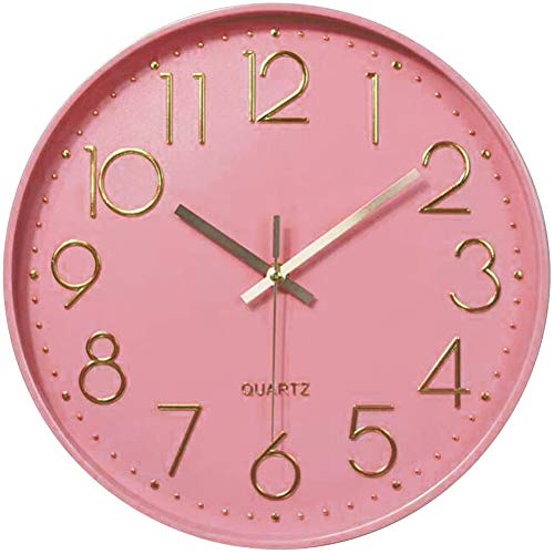 Taodyans Silent Wall Clock 12" - Pink