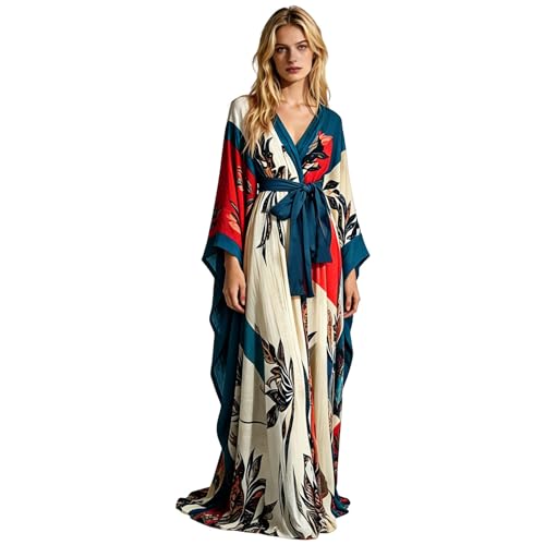 Robe longue fleurie confortable et stretch : la mode grande taille ajustée