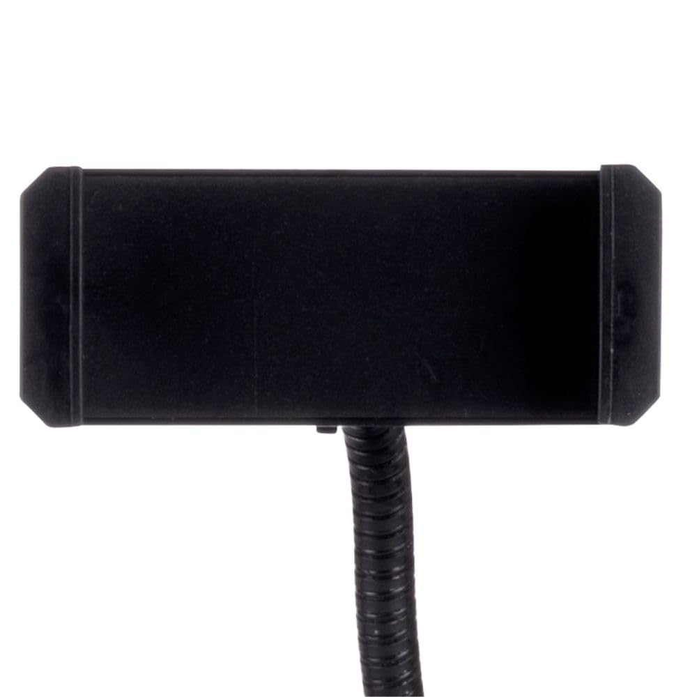Grundig Lampa pierścieniowa na statywie – pierścień do selfie – średnica 25 cm – 3 kolory światła – 11 poziomów jasności – elastyczna szyjka – obsługa za pomocą kabla – ładowanie przez USB – uchwyt na