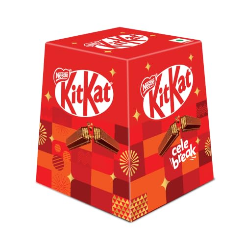 Image of Nestle KitKat Cele-Break, 2 Fingers Mini Gift Box, 15 Units, 15 x 12.1g, 181.5g Box
