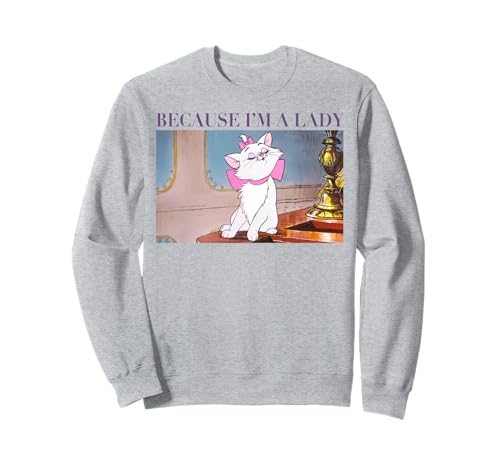 Sweat Marie Les Aristochats Disney pour femme look vintage en coton blanc