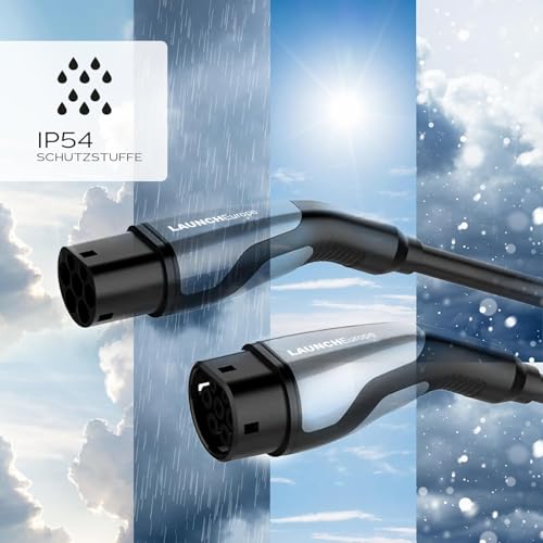Câble de charge voiture électrique Type 2 triphasé 22kW 7m pour recharge rapide BEV