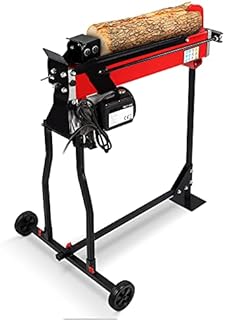 Heavy Duty Electric Log Splitter, Hydraulic Wood Splitters 7 Ton Electric Log Cutting Machine 2200W 15A PM7T-520, Portable Hydraulic Electric Wood Splitter, 40.2 x 33.1 x 27.6 in(UK 220V)