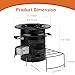 Skyflame Wood Burning Rocket Stove, Portable Camping Stove for Outdoor Cooking, Backpacking, RV and Survival, Essentials Camping Gear - Black