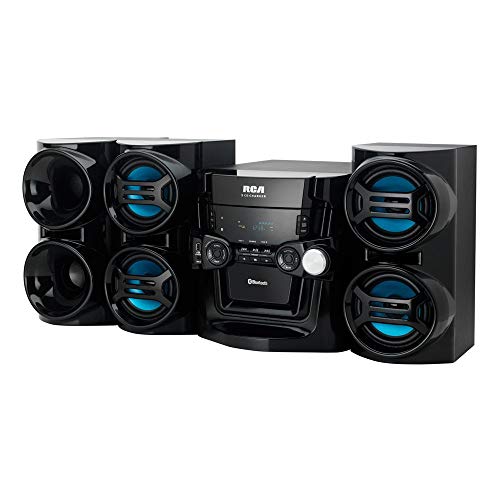 Microcomponentes, Electronics RCA Sistema de Audio Bluetooth 500W 5-CD (Reacondicionado)