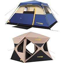 FanttikOutdoor Alpha C4 Ultra Camping Tent 4 Person Pop Up & Zeta C6 Pro Camping Tent