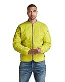 Lange Ärmel, Einfassung G-STAR RAW Herren Lightly Padded Indoor Jacke, Gelb (dark hivis D19653-C643-C424), L