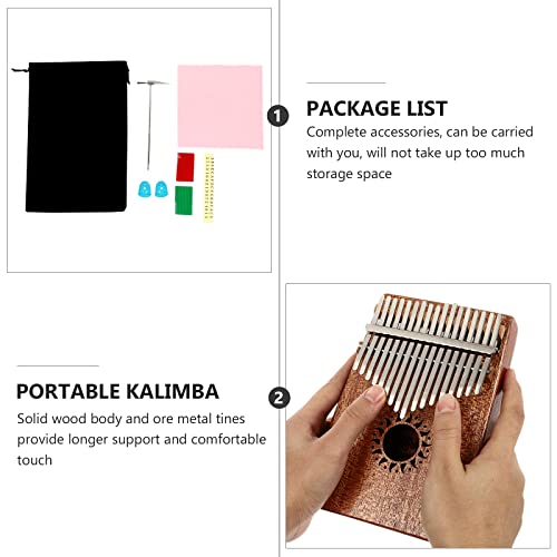 BIENKA 1 Jeu de Kalimba de Pouce Portable Kalimba de Doigt 17 Tons Durable Piano - Les Beatles, Paul McCartney, John Lennon, RIngo Starr, George Harrison BIENKA 1 Jeu de Kalimba de Pouce Portable Kalimba de Doigt 17 Tons Durable Piano – Image 8