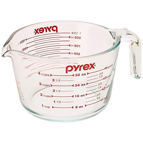 Pyrex Glass Measuring Cup 4 Cup (32 Oz) Glass