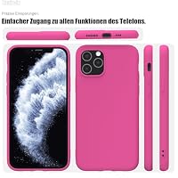 Zuvirelx Silikon Handyhülle für iPhone 11 Pro Max Hülle, Weiches Griff, Dünne, Minimalistisch, Stoßfest, rutschfest, Taschenpassend - Diva Rosa – Ansicht 7