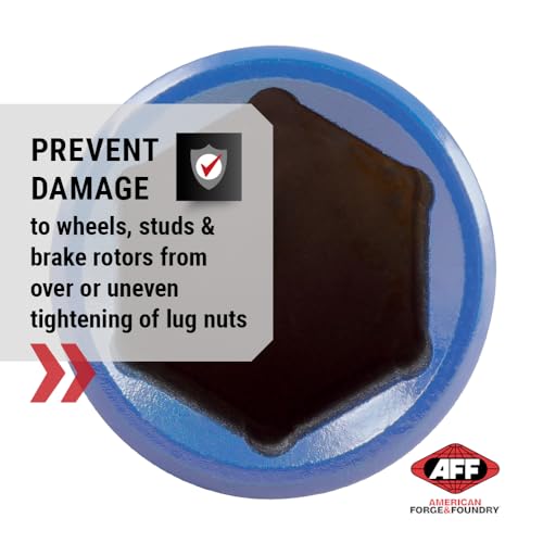 Image of AFF Torque Limited Socket, 1 /2 inch Drive, 7 /8 inch, 100 ft /lbs, Navy Blue, 40242