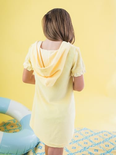 Image of RuffleButts Girls Terry Knit Full-zip Swim Cover-up - Swim Cover-Up