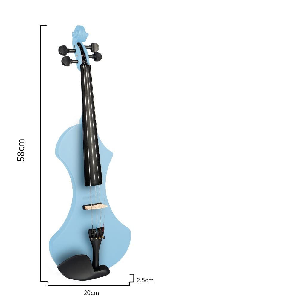 Violine Musikinstrumente Ausgewählte 4/4 Elektrische Geigenset Solidwood Karosserie Mit Geigenbogen+Fall+Bag+Tuner+Geigenketten