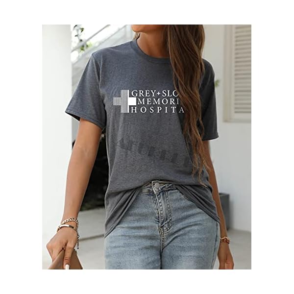 AEURPLT-Womens-Teen-Girls-Funny-Cute-Graphic-T-Shirt-Tees-Summer-Short-Sleeve-Casual-Tops Womens Teen Girls Funny Cute Graphic T Shirt Tees Summer Short Sleeve Casual Tops Grey