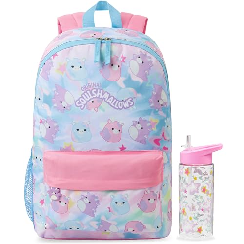 Get Trend Squishmallows Girls Backpack & Water Bottle 2 Piece Set