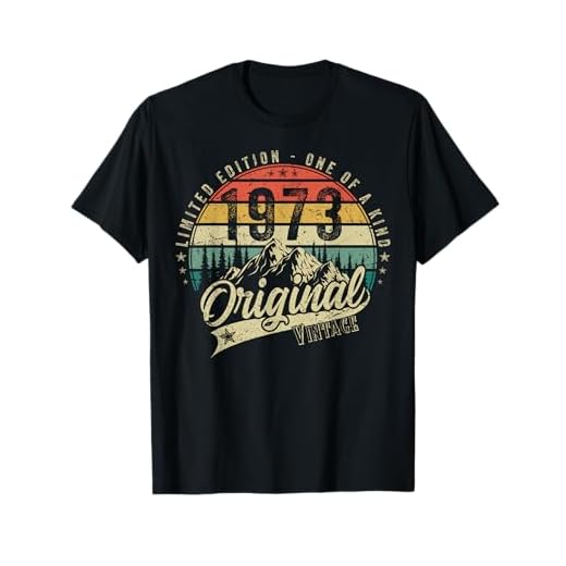 Regalos retro de cumpleaños vintage de 1973 para hombres y mujeres de los años 70 y 80 Camiseta
