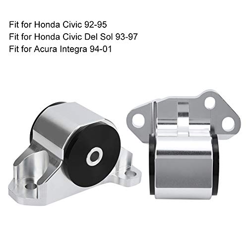 Terisass Engine Mount Car Vehicle Engine Motor Mount Bracket with 2Pcs Bolt Kit Fit for Honda Civic Acura Integra 1992 1993 1994 1995 1996 1997 1998 1999 2000 2001
