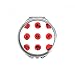 Japan Culture Map Brush Hand Compact Mirror Round Portable Pocket Glass