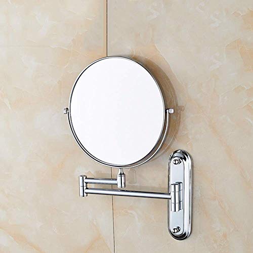 Miroir de maquillage 10X grossissant à bras rétractable et pliant - 4
