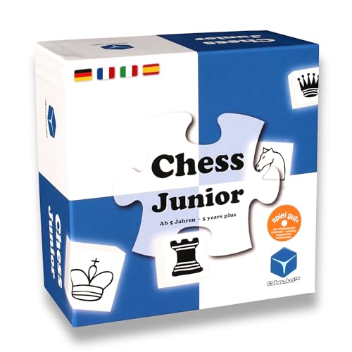Chess Junior – Kinderleicht Schach Lernen für Anfänger ab 5 Jahren | Brettspiel | Symbol-Steine & Eltern-Kind-Anleitung mit Mini-Partien | Spiel-gut Empfohlen