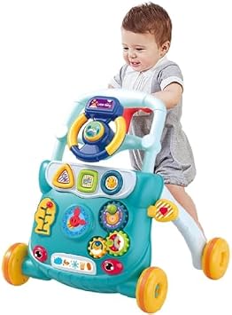 Baby Walker Push Cart Baby Stroller Baby Fall Prevention Baby Activity Walker Walking Assistance Walking Practice Walking Learning Speed Adjustable Training Support Fingertip Education