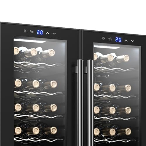 SVAN Vinoteca 36 Botellas Negro SVN3600D2. 60W, Display LED táctil, Pantalla Digital Exterior, 12 Rejillas Metálicas, Clase de Eficiencia Enérgetica G - imagen 2