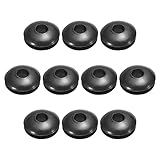 Rebower Rubber Grommets Flexible Wire Protector Hole Plug, [for Home Industry Office Electrical Protection] - 6 mm Mount Dia/Black / 100 Pcs