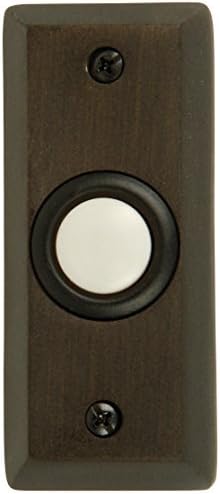 Craftmade BS8-BZ Surface Mount Rectangle Lighted Doorbell Push Button – Bronze, LED, Outdoor UL Approved