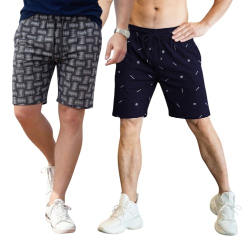Image of FEEL TRACK Men Cotton Regular Fit Shorts
